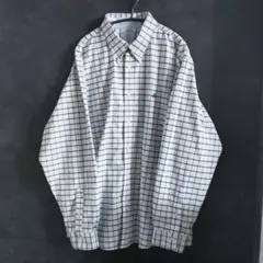 ブルックスブラザーズ　ボタンダウンシャツ　XXL ホワイト✕ブルー　ノンアイロン