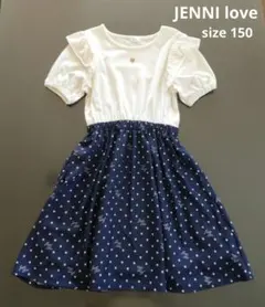 JENNI love☆ジェニィラブ ドット柄ワンピース☆size150