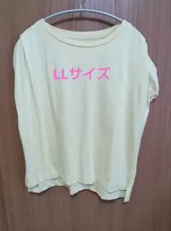 千趣会　レディース ノースリーブ　Tシャツ　イエロー系　LLサイズ