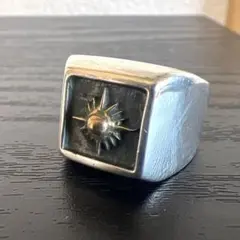 美品！アリゾナフリーダム K18 太陽神 リング シルバー