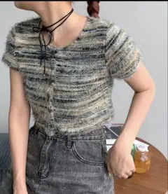 shaggie もけもけ半袖トップスのサムネイル