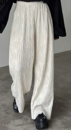 FRIFUL レディース ストレートレッグ カジュアルパンツ 伸縮ウェスト