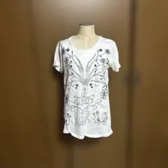 ナネア 刺繍 プリント半袖Tシャツ カットソーのサムネイル