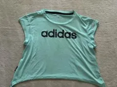 adidas アディダス ノースリーブ トップス ライトグリーン Sのサムネイル