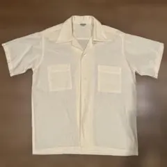Schott 半袖シャツ ボーリングシャツMサイズ ホワイト - メルカリ