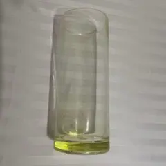 ✨新品未使用品✨　ガラス花瓶　 透明・黄緑　30cm×11cm　feliciti