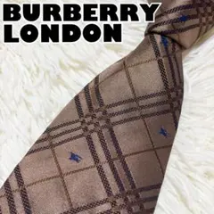 【極美品】BURBERRY LONDON ネクタイ　ノバチェック　ホースロゴ