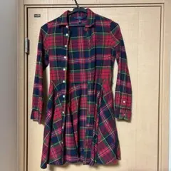 POLO RALPH LAUREN　チェック柄シャツワンピース　 10 キッズ