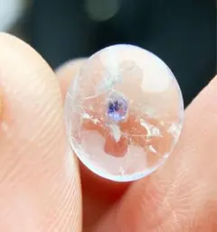 WO1209 ブルーフローライトインクォーツ ルース