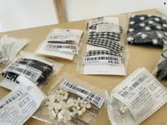 ブラックヘアゴムセット 複数点