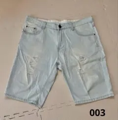 メンズ★34号★2L★ハーフパンツ★デニム★ダメージ★