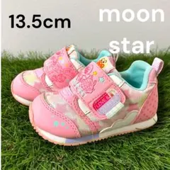 moonstar アンパンマン ピンク 13.5cm キッズスニーカー 女の子
