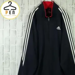 【レトロ古着◎万国旗タグ】adidas トラックジャケット ジップアップ XO