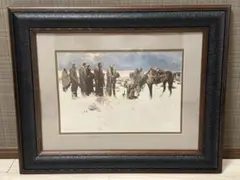 T. Martorell 油彩画 雨の日のパリの街並み 額装 - メルカリ