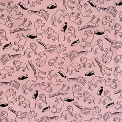 SEVENBERRY 動物柄　108×115 ピンク系