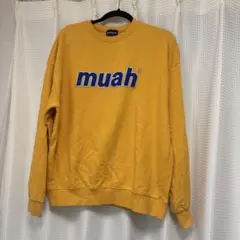 muahmuahスウェット　イエロー
