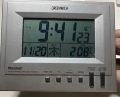 GREENWICH Maruman デジタル電波置時計、モデル:MJA326