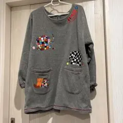 エルマーの刺繍エプロン　極暖