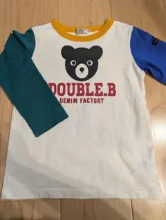 DOUBLE.B クマプリント 長袖カットソー 120