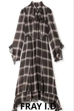 シフォン ロングワンピース