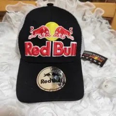 Red Bull　センターロゴ　刺繍　ブラック×グレー　F1キャップ