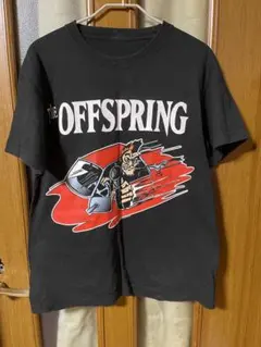 90s THE OFFSPRING メキシカンスカル プリント Tシャツ Vintage 90's the Offspring Skull Band Black Gray Large T Shirt