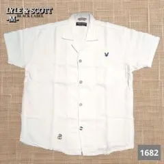 A-1682〈Lyle & Scott〉M ホワイト 半袖シャツ