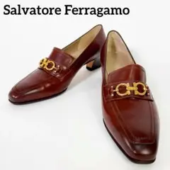 美品✨サルヴァトーレフェラガモ ガンチー ニビットローファー パンプス 24cm
