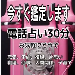 ★電話占い30分★タロット占い★ 霊視★波動調整★今すぐ鑑定