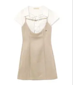 andmary Betty layered dress gray - メルカリ