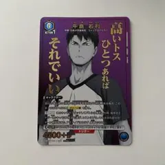 ユニオンアリーナ ハイキュー　赤葦京治 パラレル　4枚セット ユニオンアリーナ ハイキュー 赤葦京治 パラレル 4枚セット - メルカリ