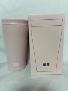 【未使用品】UNIQLO 大感謝　ピンク タンブラー 蓋付き