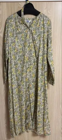 【新品未使用】J.PRESS 花柄ロングワンピース Mサイズ相当 上品