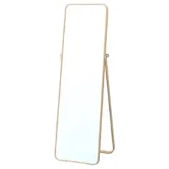 【引取り限定】IKEA 特大全身鏡 アンティークゴールド ぼん家具 スタンドミラー 姿見鏡 全身鏡 おしゃれ 全身ミラー 姿見