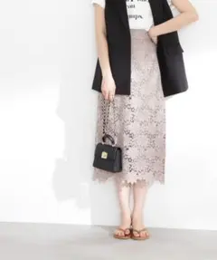ケミカルレースロングスカート/Nナチュラルビューティーベーシック