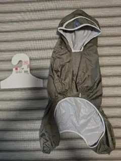犬用 レインコート Lサイズ カーキ