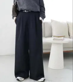 【新品】DISCOAT キレイメスウェットライクパンツ　ブラック　L