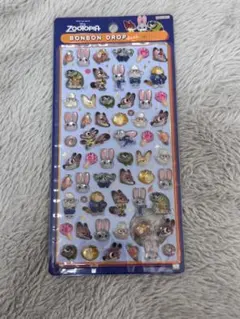 【正規品】ズートピア　ボンボンドロップシールmini ディズニー