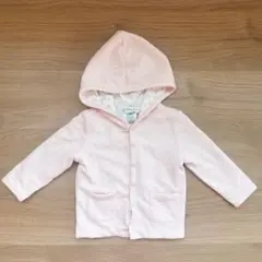 【美品】Ralph Lauren 80㎝パーカー12M ピンク女の子リバーシブル