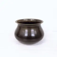 中川浄益造 銅製建水 茶道具 時代物 古美術 古道具 ウブ品 WWST059 中川浄益造 銅製建水 茶道具 時代物 古美術 古道具 ウブ品