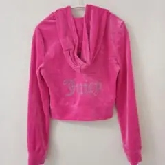 ♡juicy couture♡バービー ピンク キラキラ ベロア パーカー - メルカリ