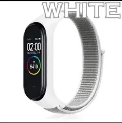 即購入◎ナイロン【白】Xiaomi Mi Smart Band 用シャオミ