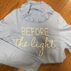 襟フリル　タートルネックセーター