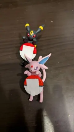 ポケモン　一番くじ　街歩きちらりんフレンズ　ブラッキー エイフィ F賞