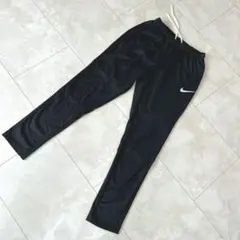 ナイキ　ドライフィットパンツ　ジャージ　長ズボン　黒　ビッグロゴ刺繍　165