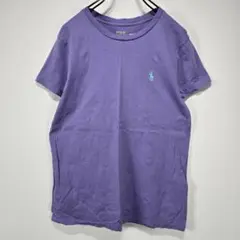 POLO RALPH LAUREN　Tシャツ　M　シンプル　ロゴ　ライトパープル