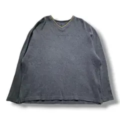 F1854　【即購入OK】　 GAP　ＶネックロンT　サイズL　グレー