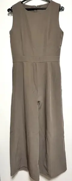 ブラウン ノースリーブ オールインワン