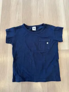 ネイビー Tシャツ 24M 肩ボタン付き 86cm プチバトー