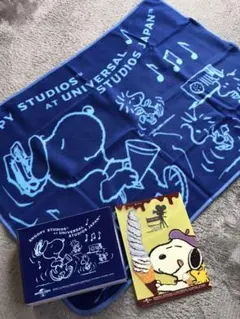 ☆新品未使用☆ スヌーピー　ブランケット(箱入り)　& クリアファイル